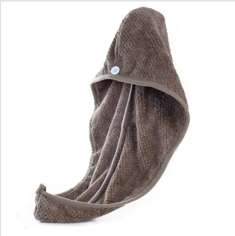 Hair Drying Towel Cap – Quick Dry, Soft & Absorbent Turban Wrap for Women