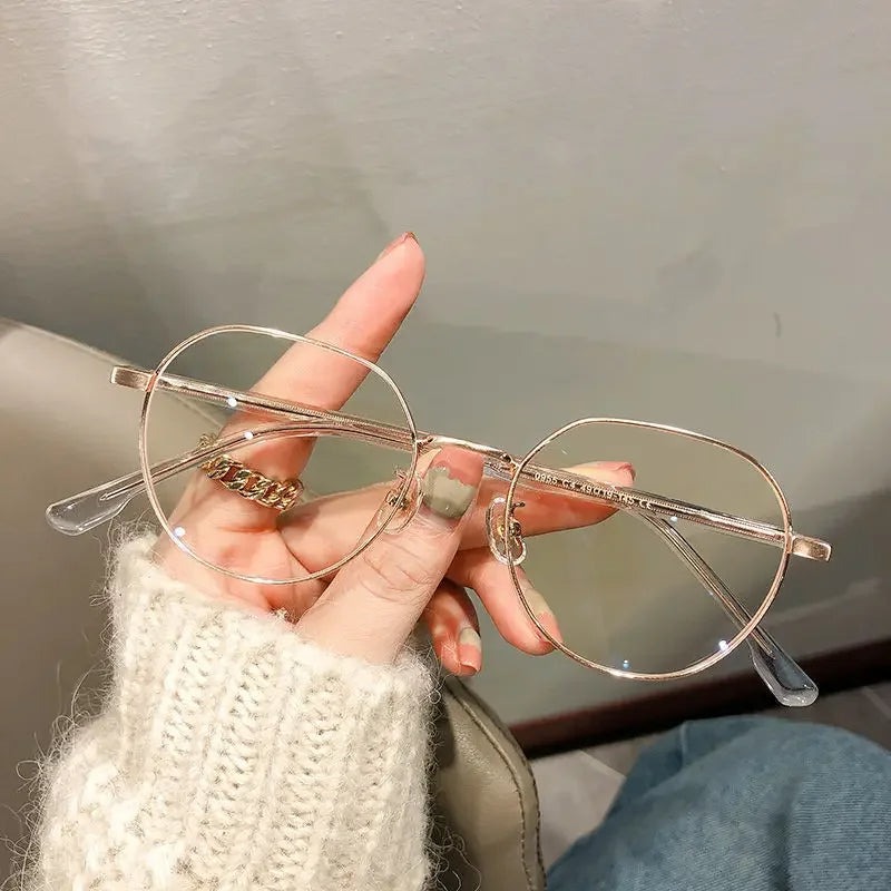 Luxury Myopia Glasses Classic Vintage Anti-blue Light Eyeglasses Women Men