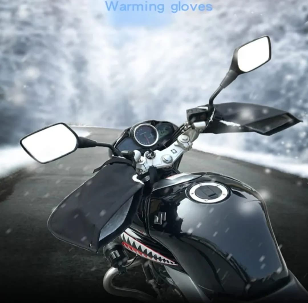 2Pcs Universal Handle Gloves For Bike – Winter Motorcycle Riding Gloves,