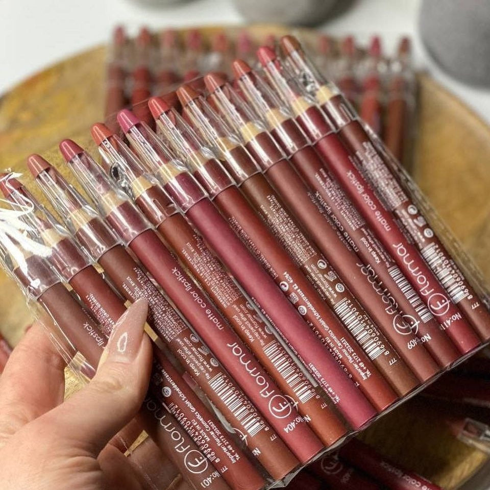 Flormar Waterproof Lip Pencil Set Of 12 – Long Lasting, High Quality