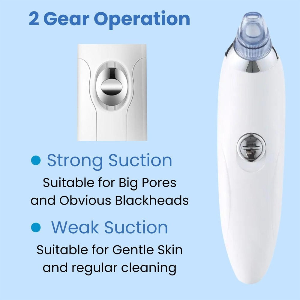 Derma Suction Pore Cleaning Device With Powerful Vacuum Action Gently Removes