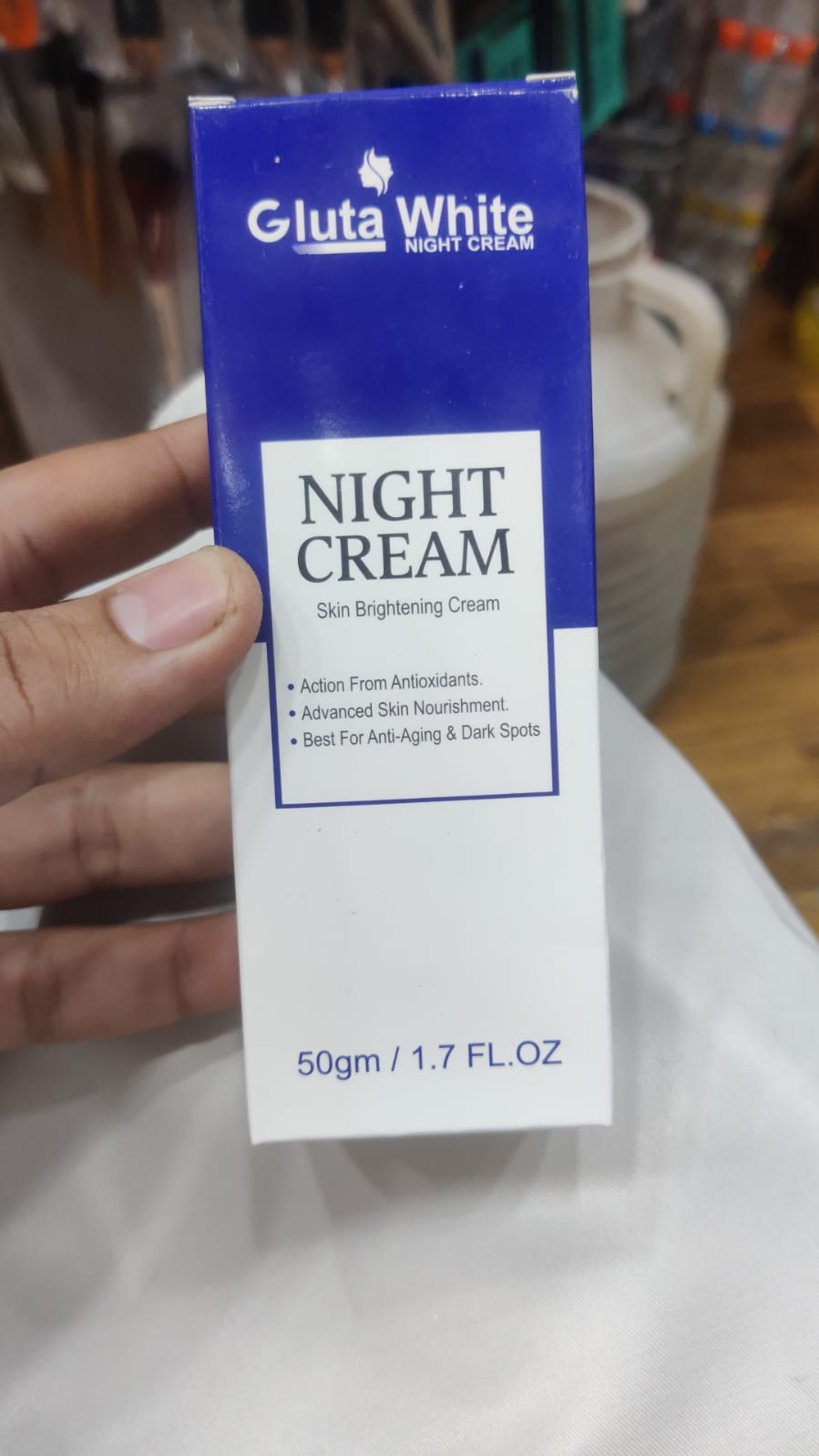Gluta White Night Cream – Advanced Skin Brightening, Nourishing & Anti-Aging