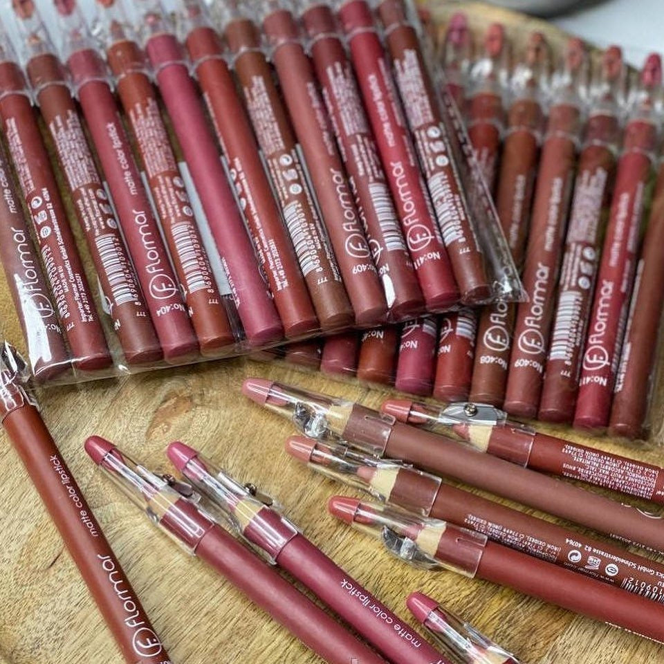 Flormar Waterproof Lip Pencil Set Of 12 – Long Lasting, High Quality