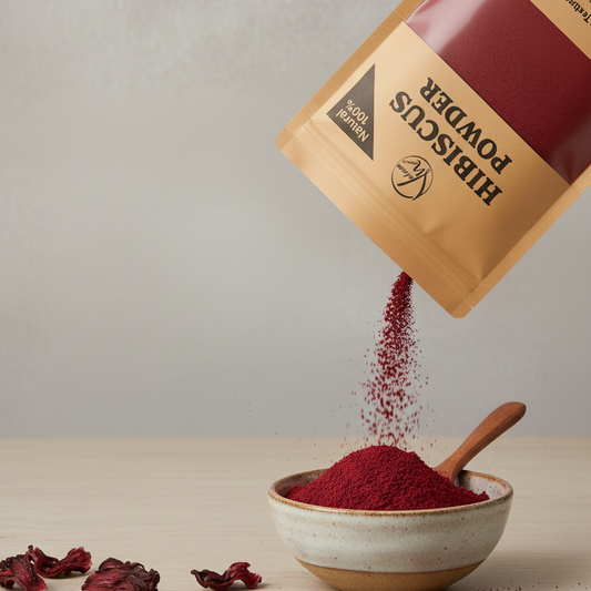 Hibiscus Flower Powder 100% Pure And Natural | Organic Herbal Powder For Skin Glow, Hair Growth, Detox And Anti-Aging Care (100g)