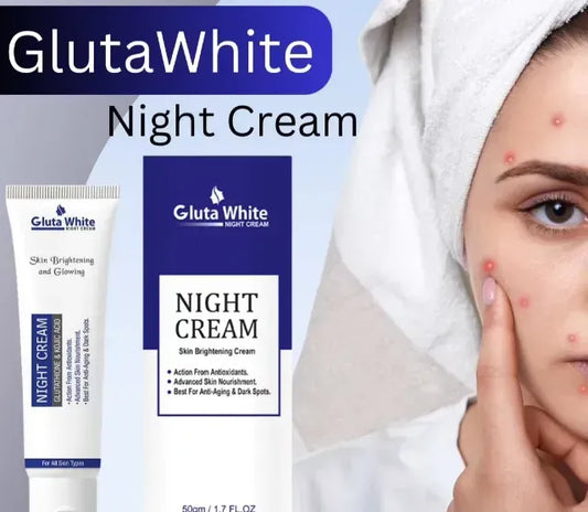 Gluta White Night Cream – Advanced Skin Brightening, Nourishing & Anti-Aging