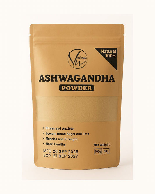 Ashwagandha Powder Pure And Natural | Herbal Supplement For Stress Relief, Energy, Immunity Boost, And Overall Wellness (100g)