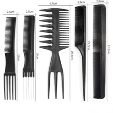 (10 Pcs) Multipurpose Salon Hair Styling Hairdressing hairdresser Barber Combs Kit