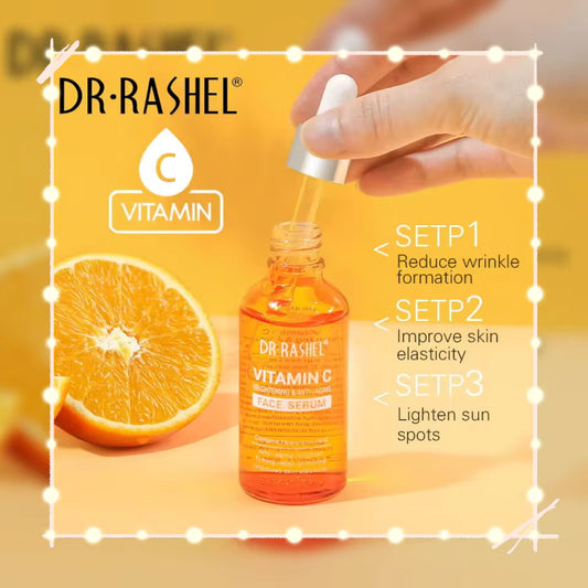 DR RASHEL Vitamin C Face Serum – Brightening & Anti-Aging Skin Care, 50ml