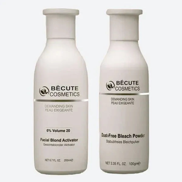 Becute skin polish set - Becute Bleach Powder & Facial Blonde Activator